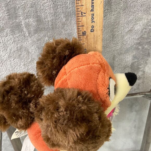 Disney Store Fifi the Pekingese Minnie Mouse's Pet Dog plush 6” brown - Picture 6 of 8